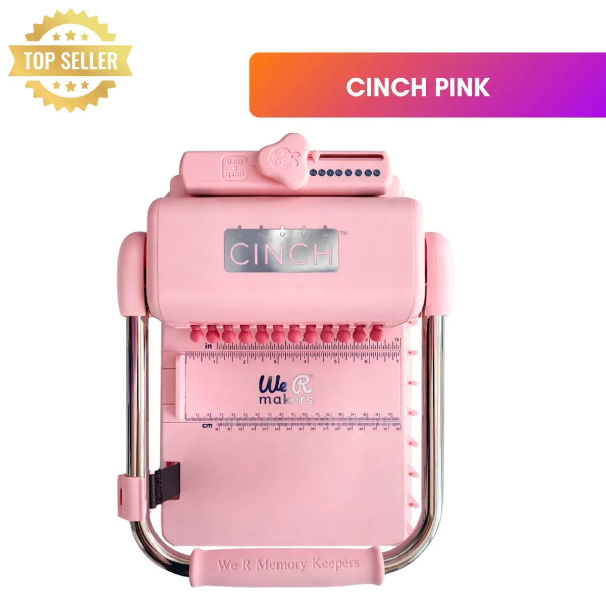 AMERICAN CRAFTS - Encuadernadora cinch pink redonda