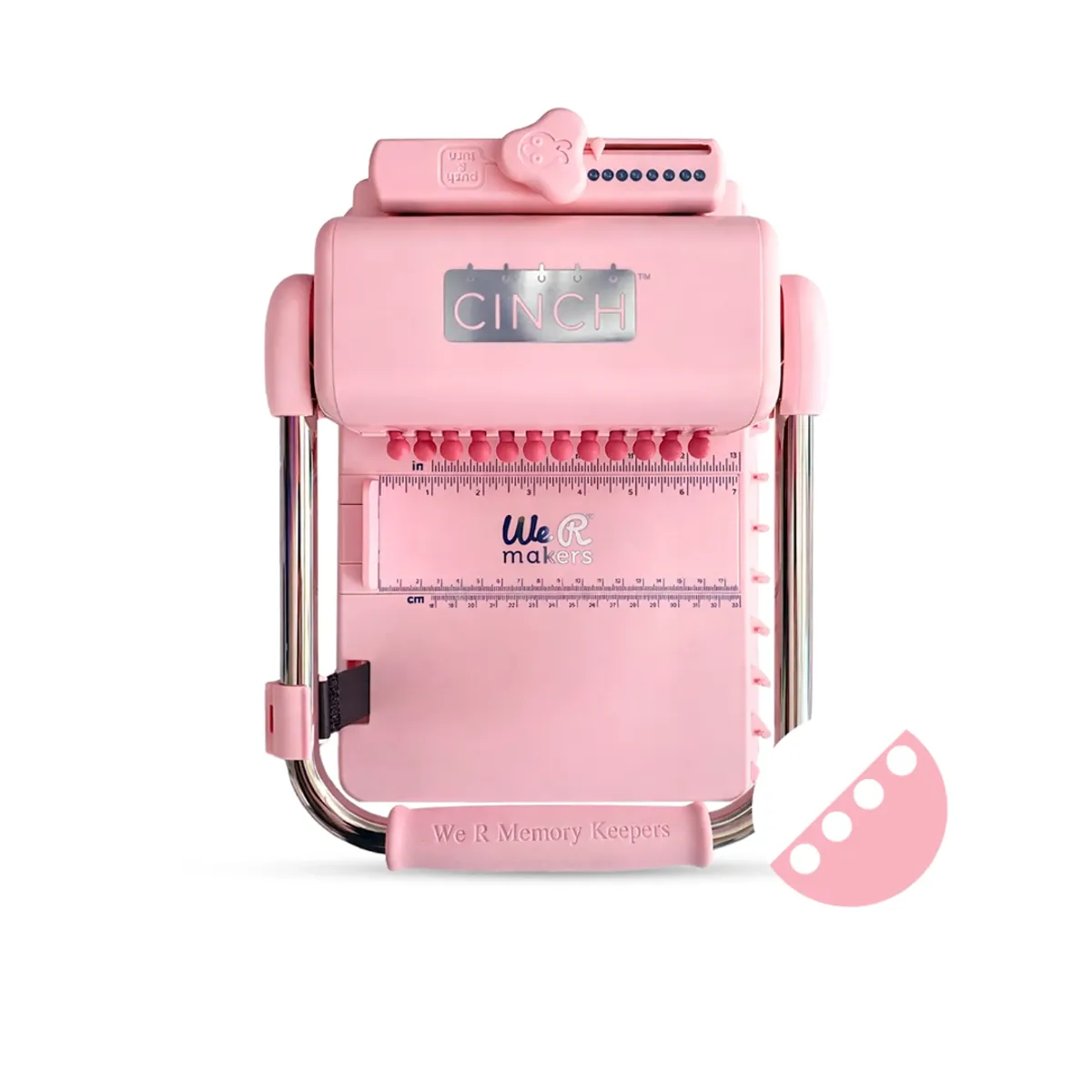 AMERICAN CRAFTS - Encuadernadora cinch pink redonda