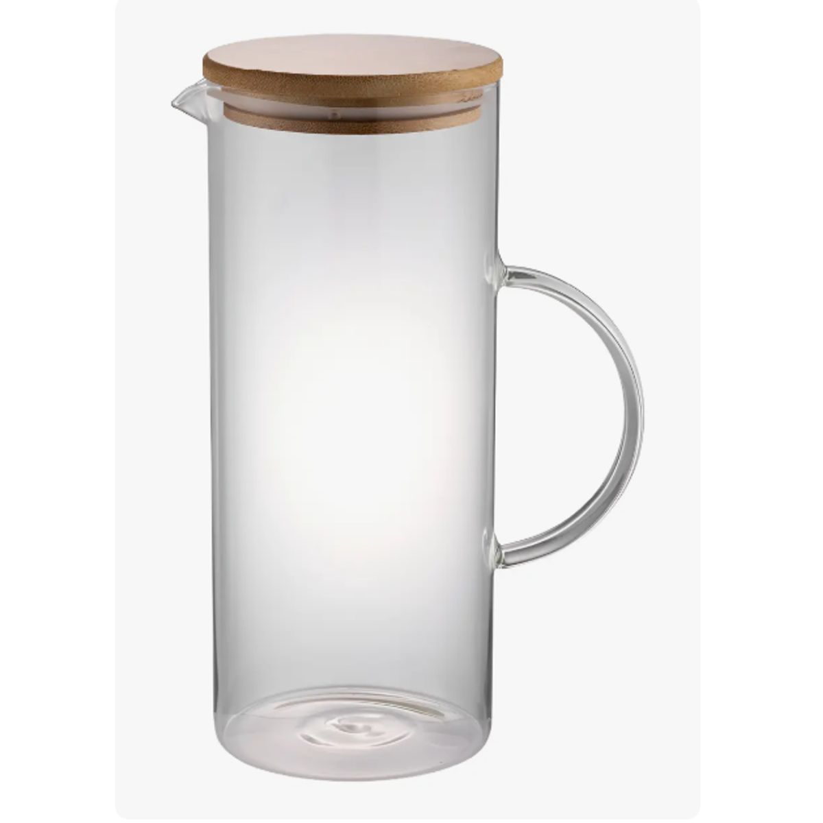 GENERICO - Jarro De Vidrio De Agua Jugo Con Tapa 1400 Ml
