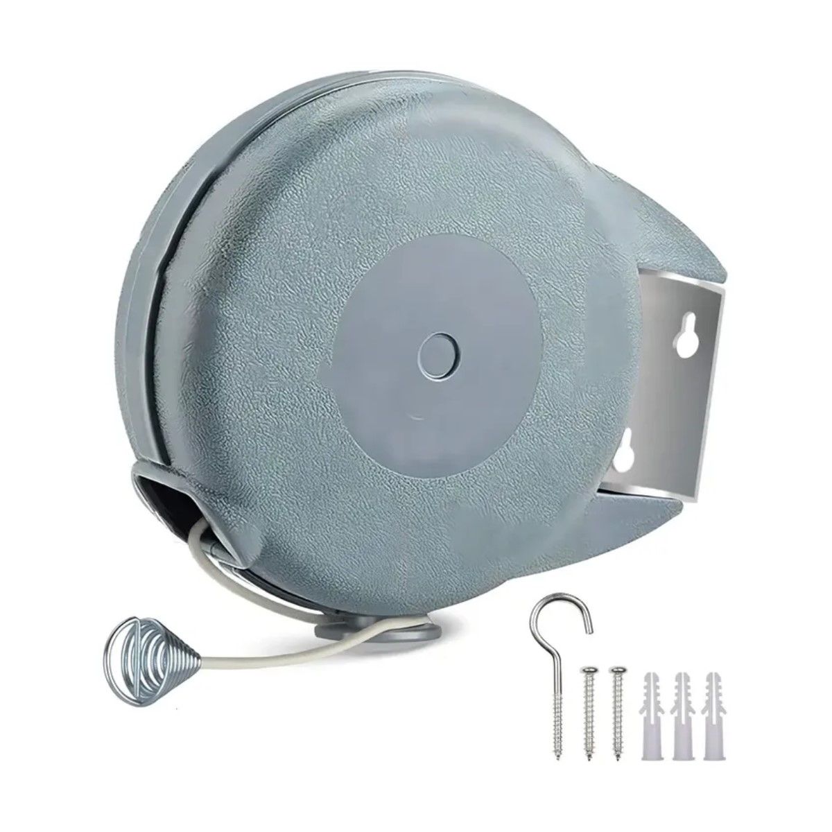 GENERICO - Tendedero Retráctil Govia 12m ABS Nailon Acero Interior Exterior Blanco BELUG