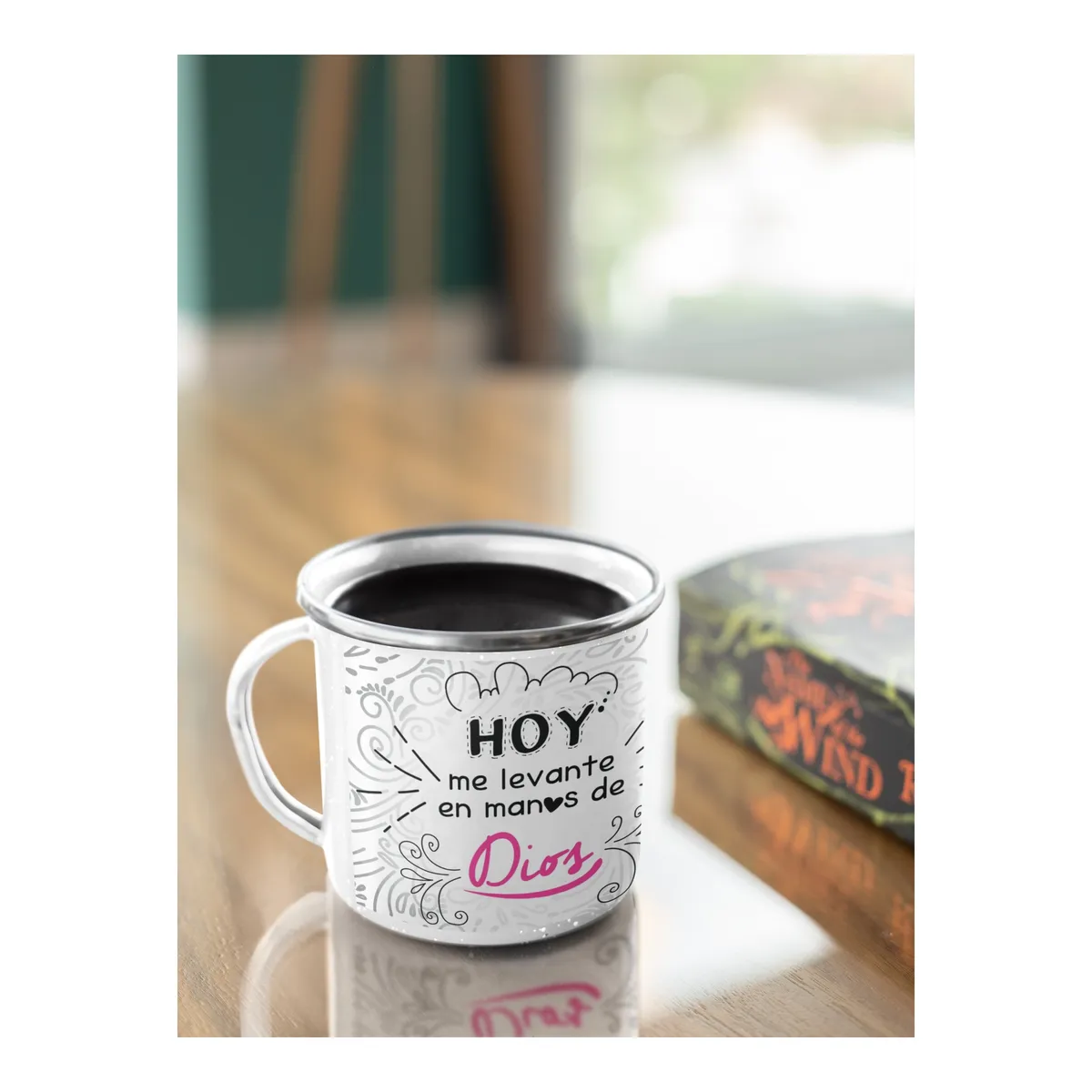 GENERICO - Taza Enlozada Sentido Cristiano Hoy me Levanto con Dios
