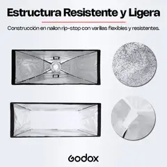 GODOX - Softbox 35x160cm Montura Bowens Con Grilla