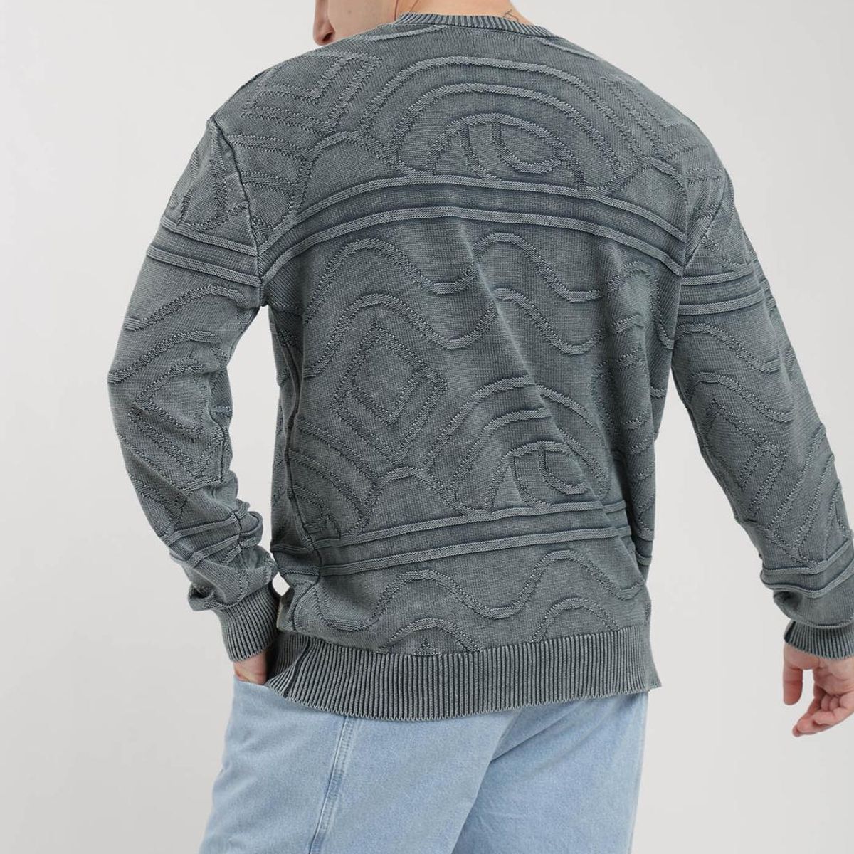 KAYA UNITE - Chaleco Tejido Cuello Redondo Jacquard Hombre
