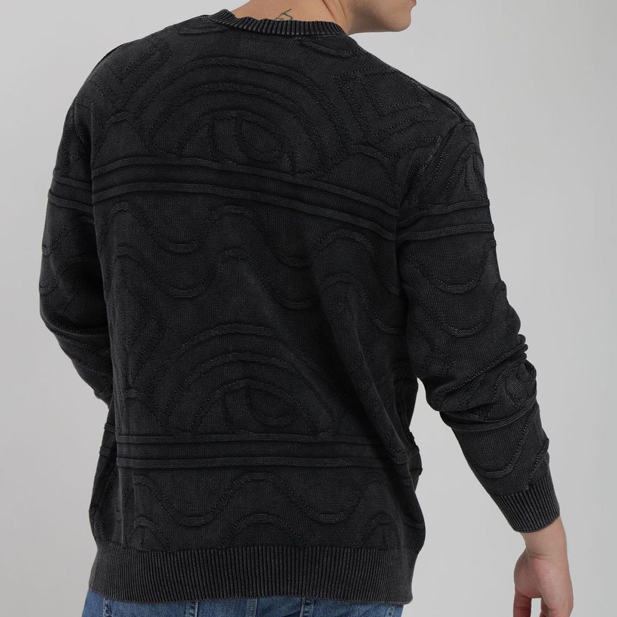 KAYA UNITE - Chaleco Tejido Cuello Redondo Jacquard Hombre