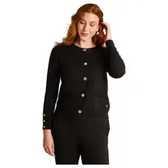LORENZO DI PONTTI - Cardigan Con Botones Mujer Negro