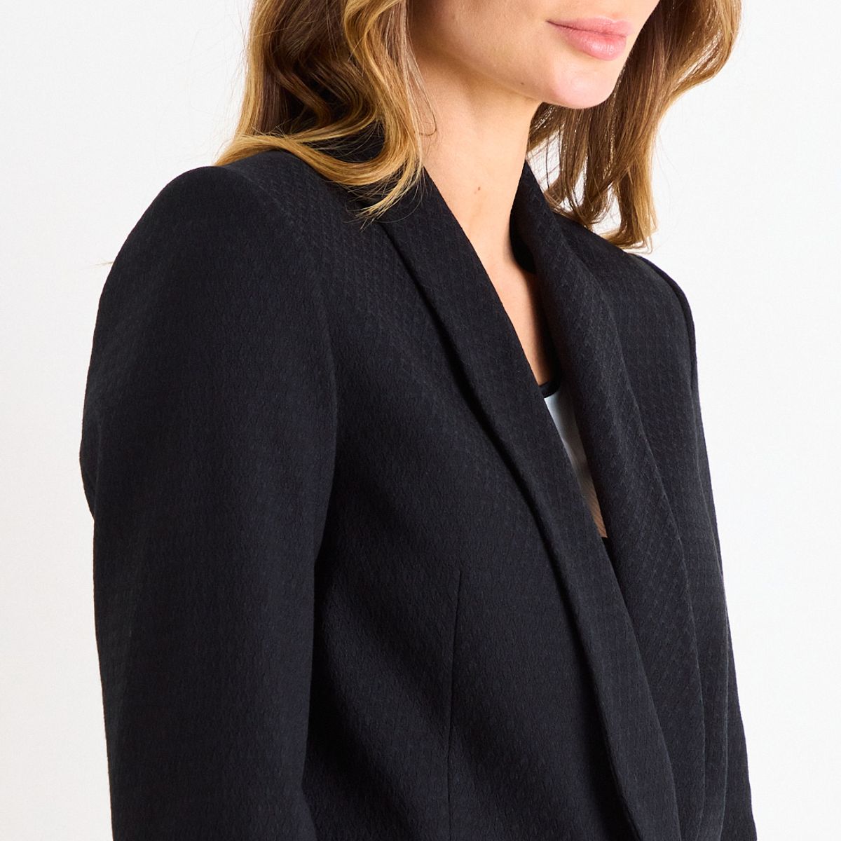 ASH - Blazer Liso Mujer Negro Ash