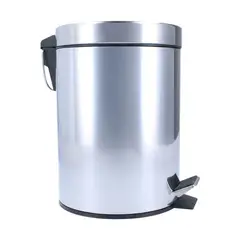 GENERICO - Basurero Papelero Pedal 12 Lts Acero Inoxidable BELUG