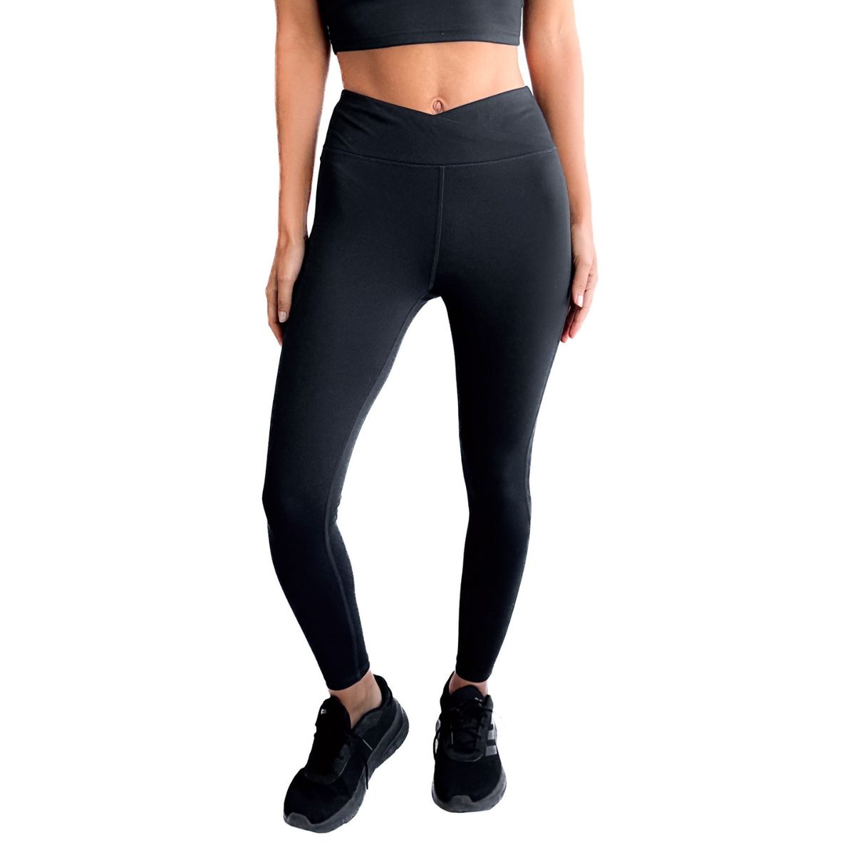 LENGA - Calza Leggings Mujer Con Pretina Cruzada Keyu Lenga