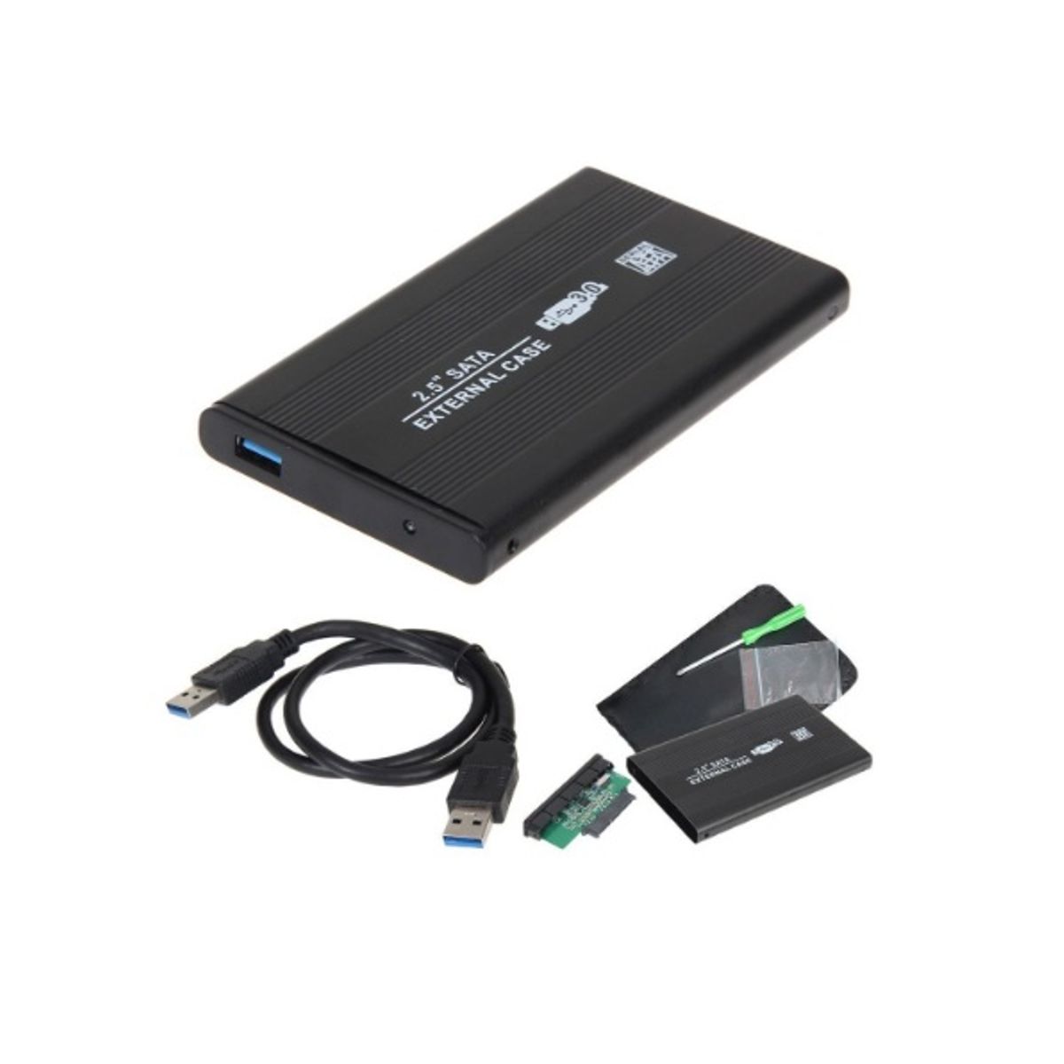 GENERICO - Cofre Case Para Disco Duro Sata 2.5 USB 3.0
