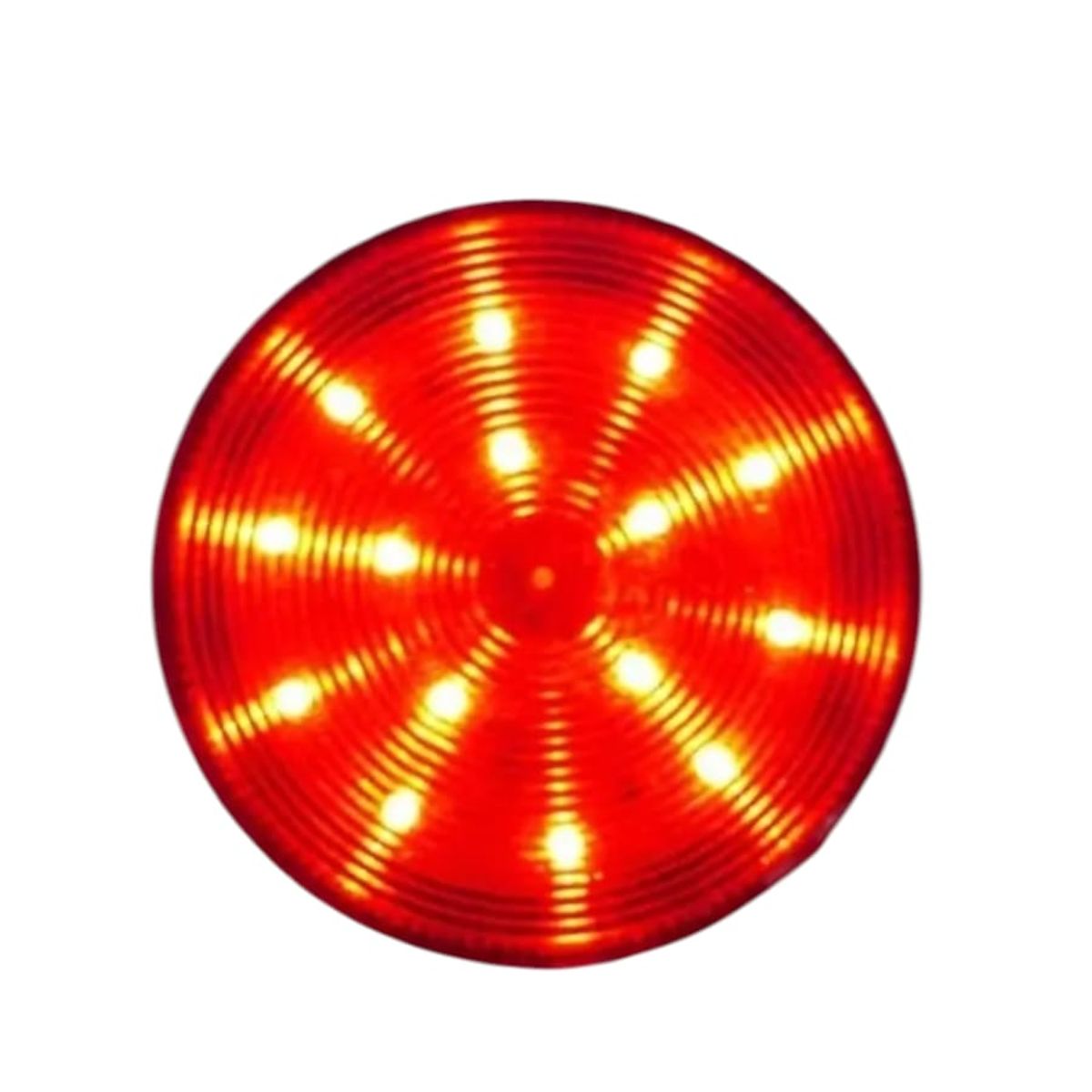 GENERICO - Baliza Led 12v Con Adhesivo Destellante Seguridad Rojo