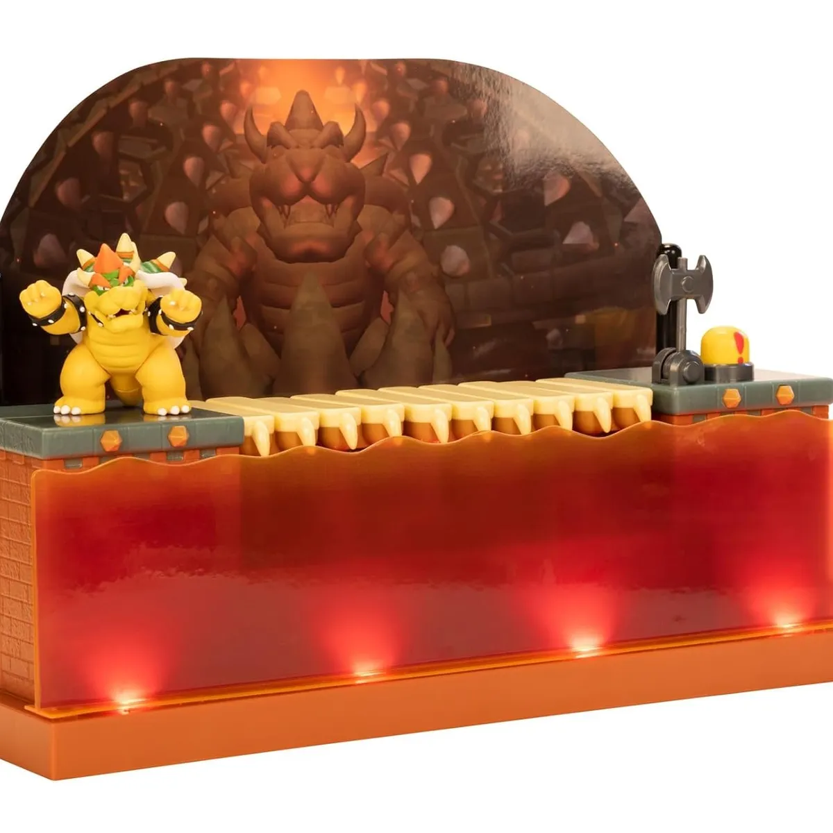 JAKKS PACIFIC - Figuras Super Mario Playset Batalla Deluxe De Bowser Jakks