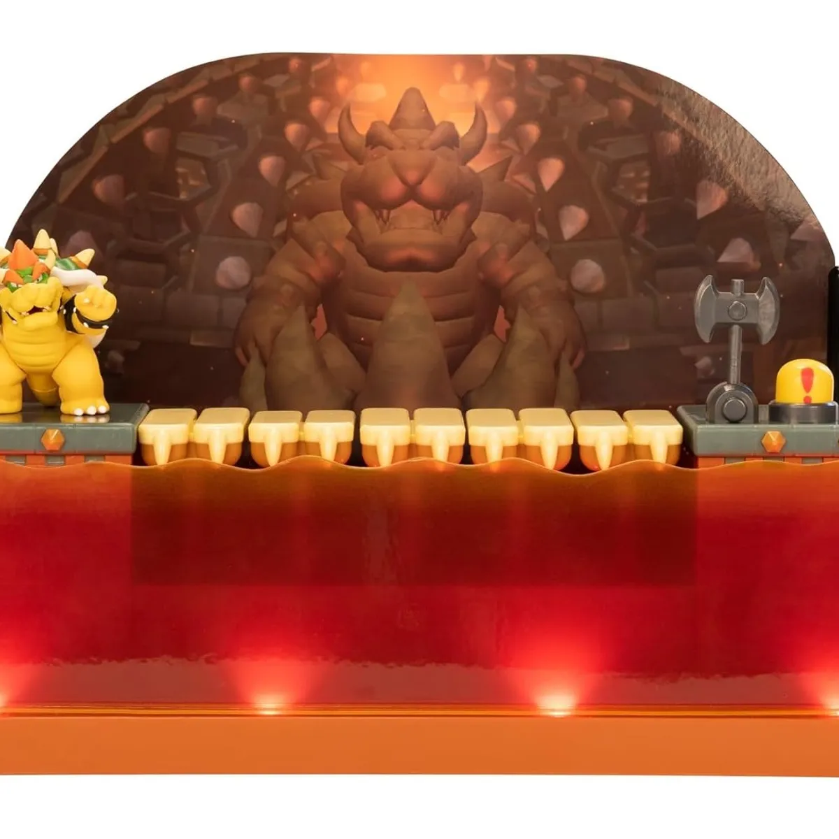 JAKKS PACIFIC - Figuras Super Mario Playset Batalla Deluxe De Bowser Jakks