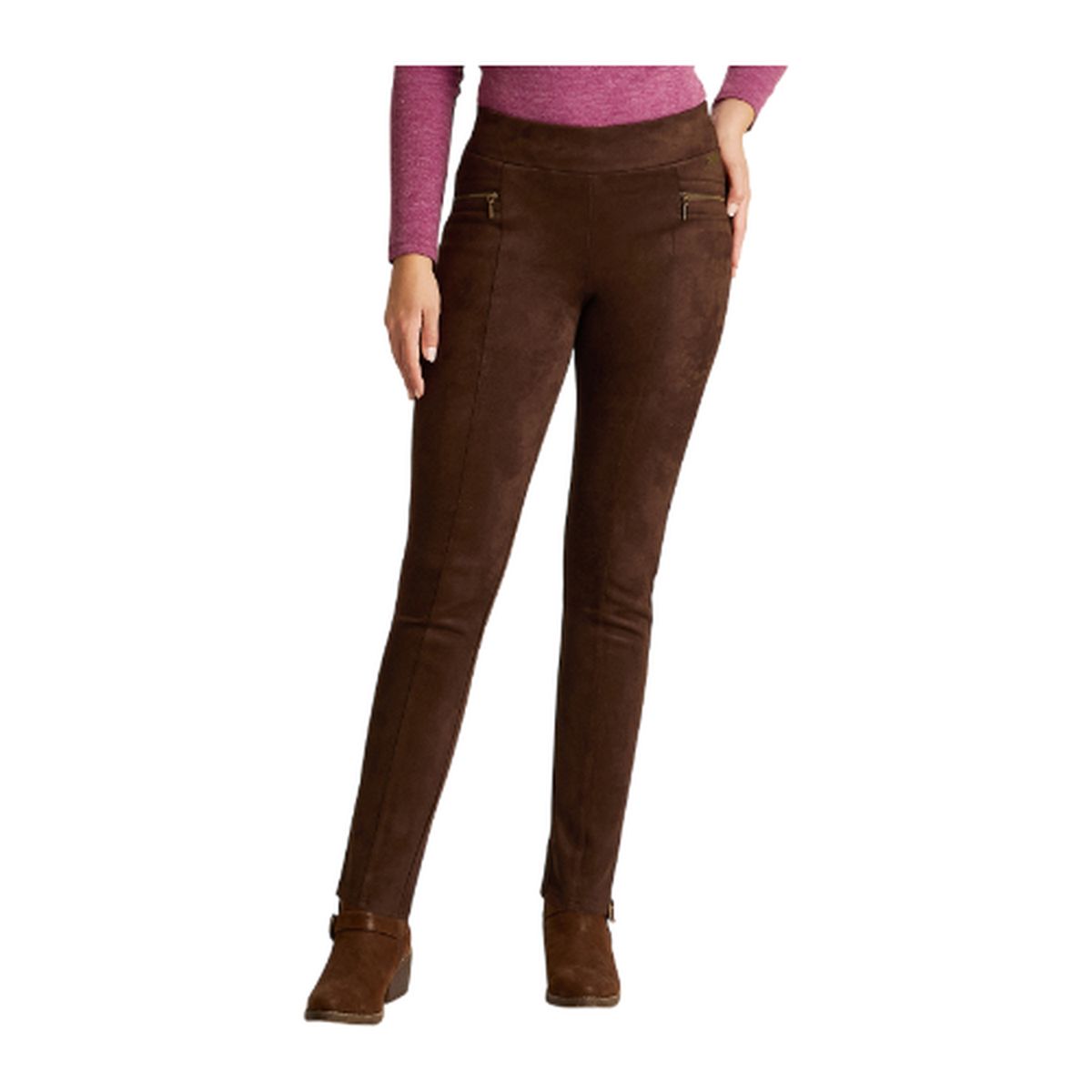 LORENZO DI PONTTI - Calza Café en Suede Slim