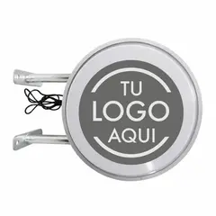 CREA PRINT - Letrero Led Circular Rompetrafico 50x50 Cm Aviso, Señaletica