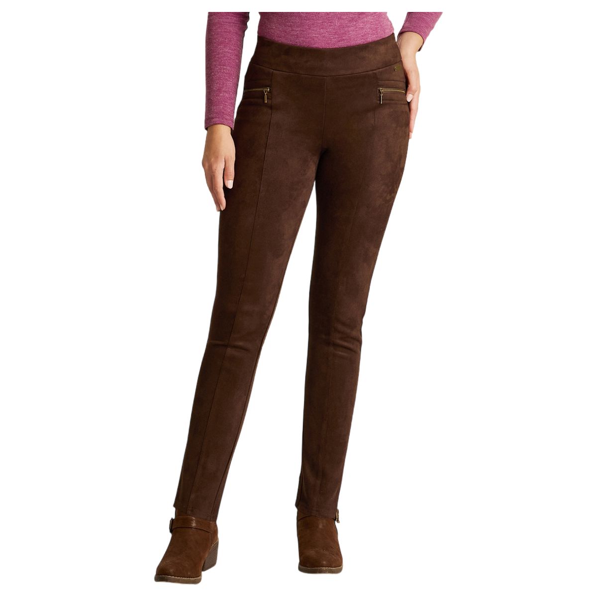 LORENZO DI PONTTI - Calza Slim Mujer Café