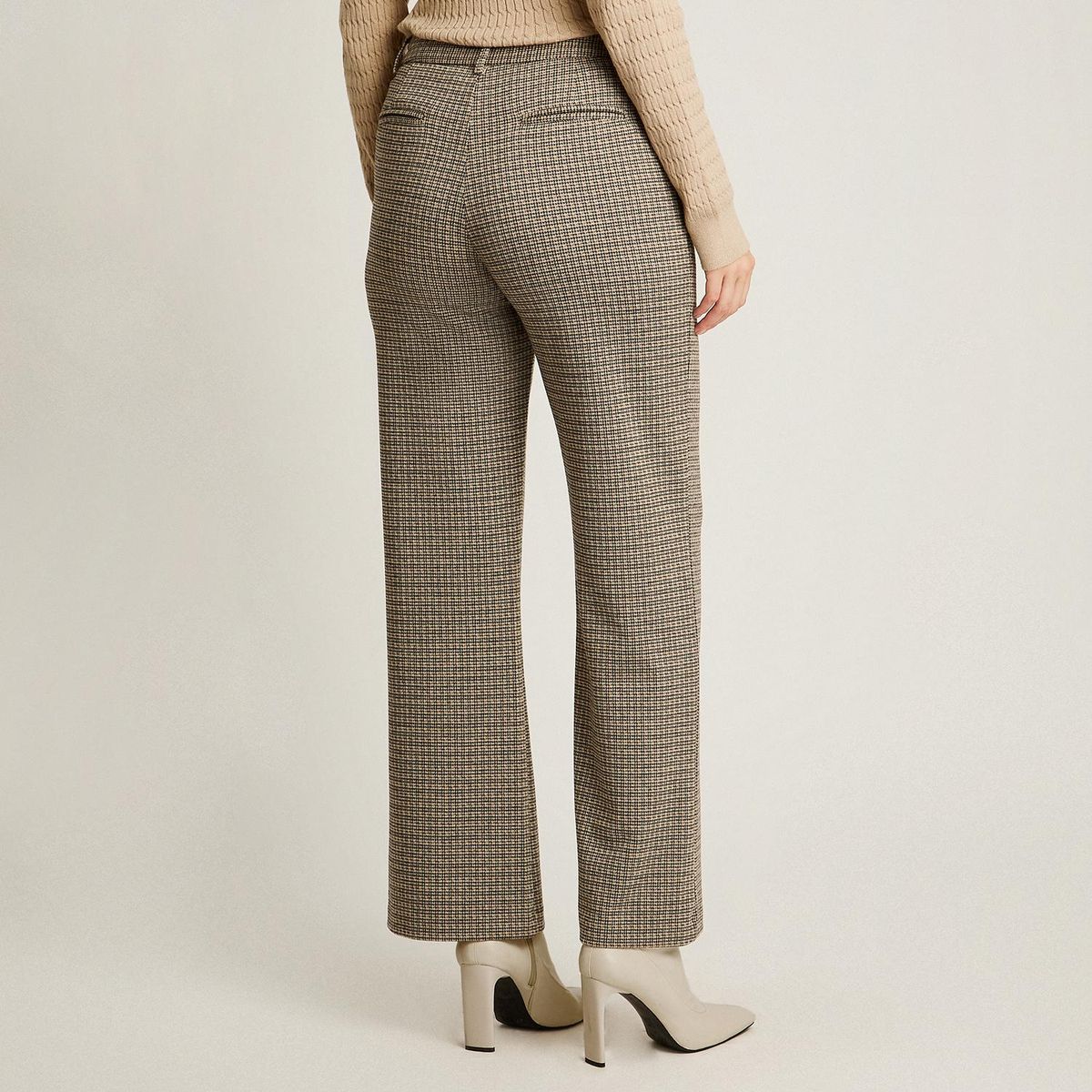 LORENZO DI PONTTI - Pantalón Recto Mujer Beige
