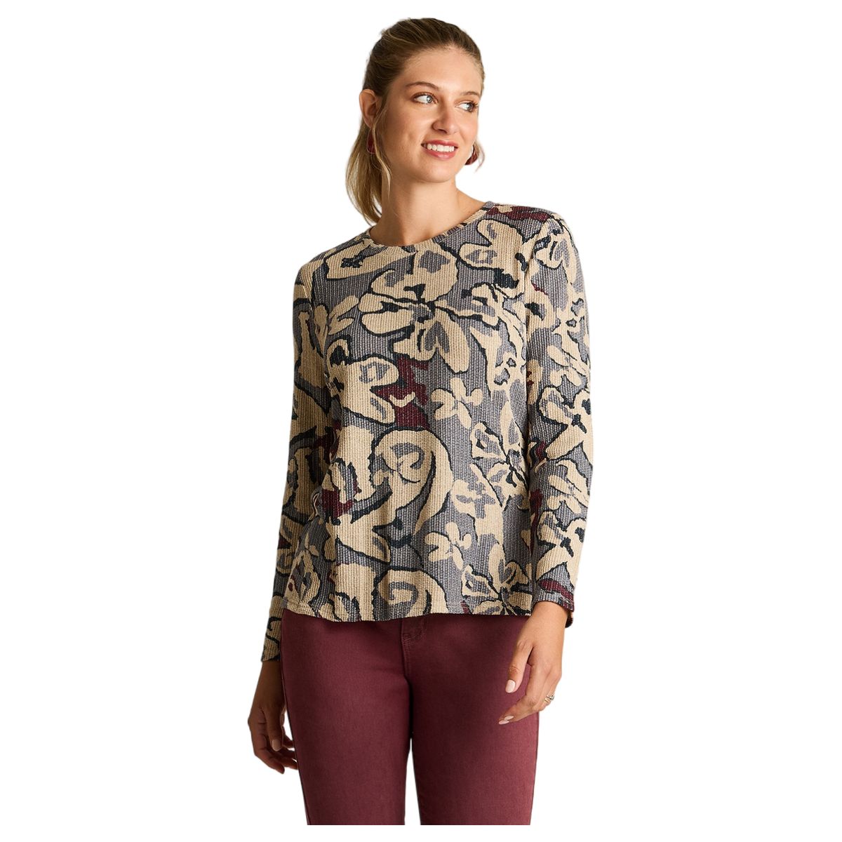 LORENZO DI PONTTI - Polera Estampada Mujer Índigo