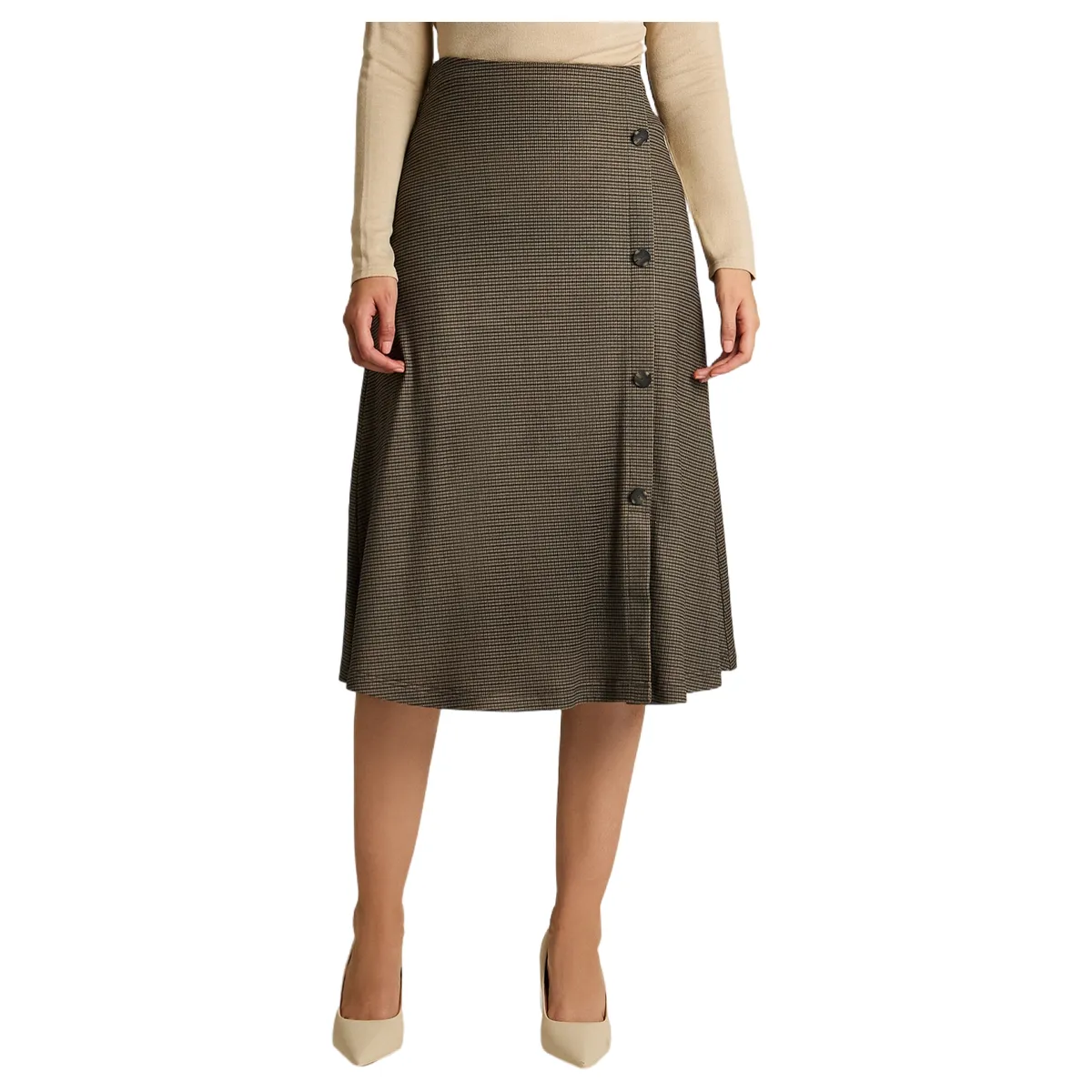 LORENZO DI PONTTI - Falda Midi Mujer Gris