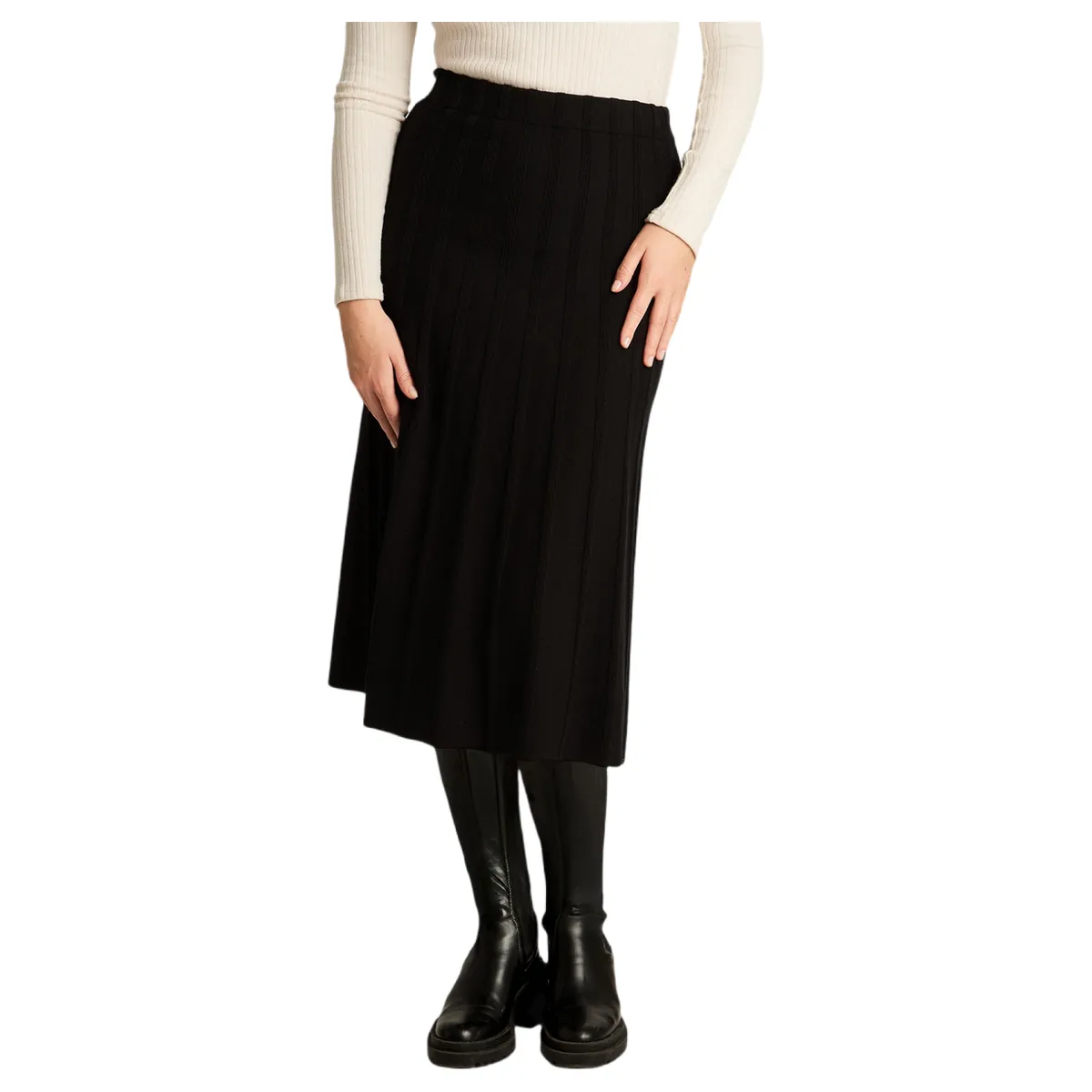 LORENZO DI PONTTI - Falda Midi Mujer Negro