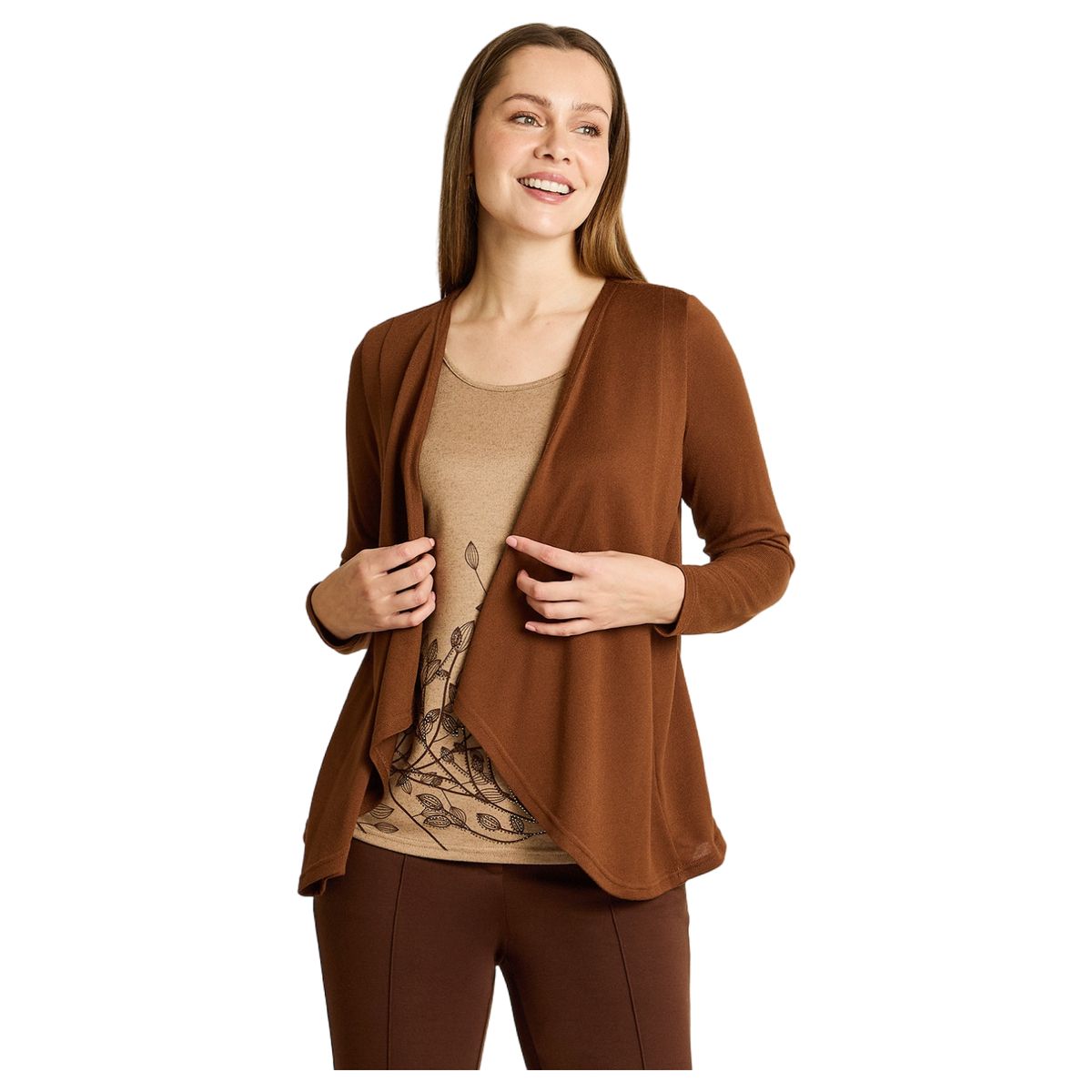 LORENZO DI PONTTI - Polera Lanilla Twin Set Tapado Mujer Camel