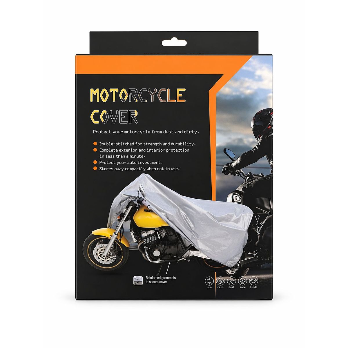 GENERICO - Funda Cubre Moto Impermeable Talla M