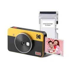 KODAK - Cámara Instantánea Mini Shot 2 Retro Yellow + 8 Fotos