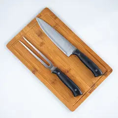 WAYU - CARVING SET + TABLA BAMBOO