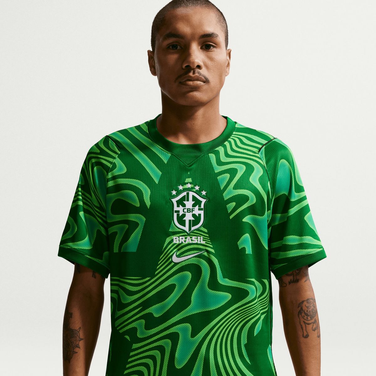 NIKE - Polera Nike Brasil portero 2026 Stadium Verde Hombre