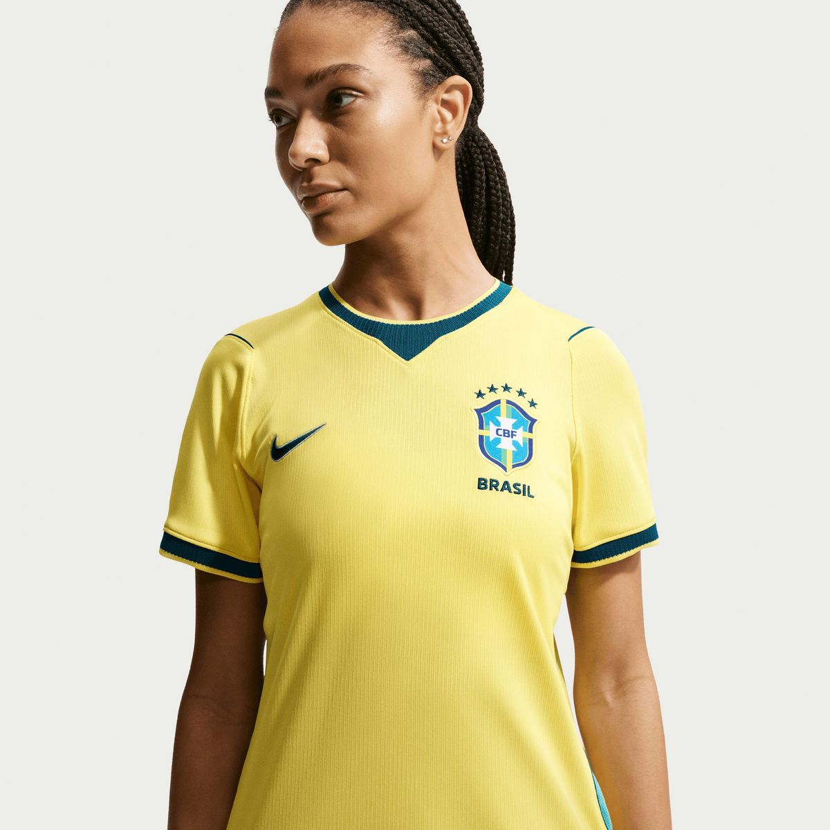 NIKE - Camiseta Nike Brasil local 2026 Stadium Amarillo Mujer