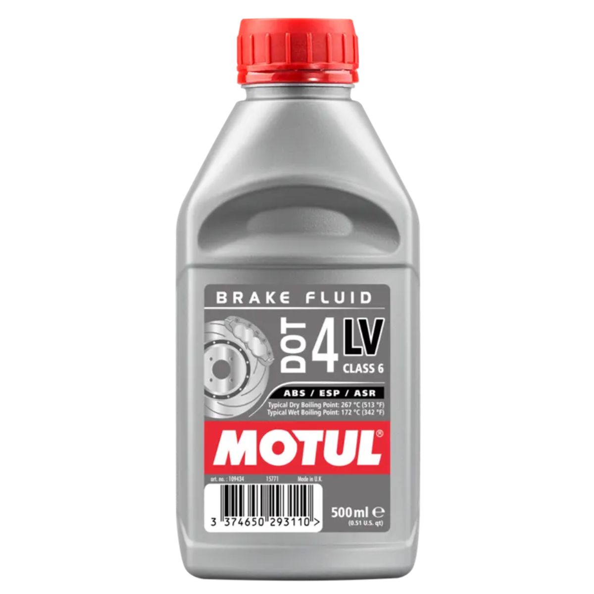 MOTUL - Liquido De Frenos Motul Dot 4 LV 500ml ABS ESP Class 6
