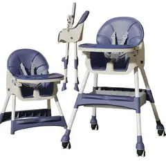 GENERICO - Silla De Comer para bebe 2 En1 Con Ruedas