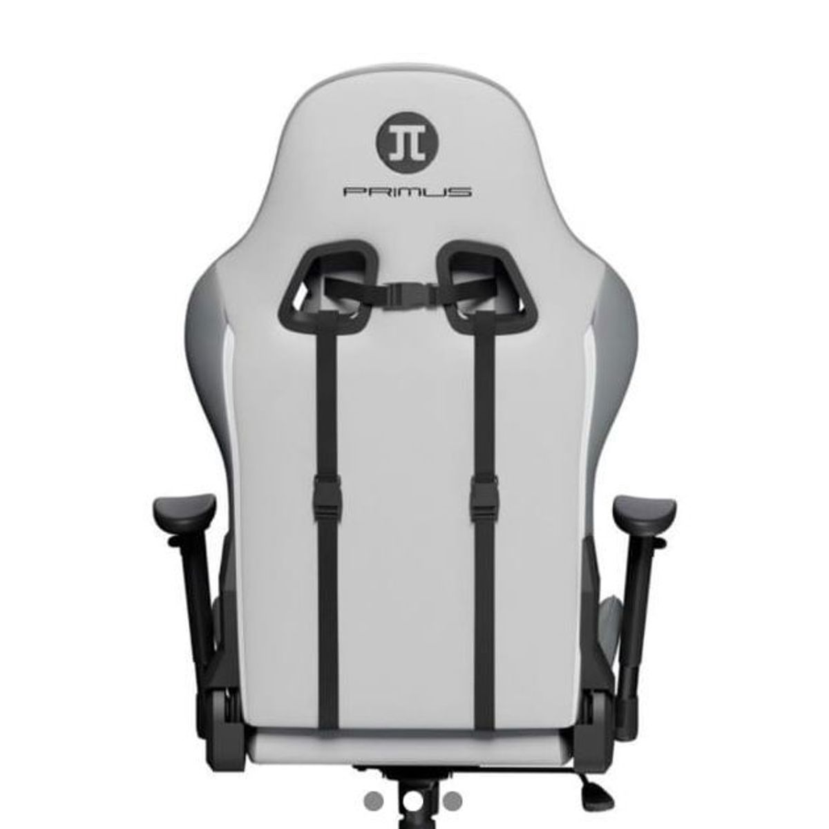 PRIMUS GAMING - Silla Gamer Primus Ergonómica Reclinable 135° Gris Claro con Cojines y Apoyabrazos 2D hasta 120 kg