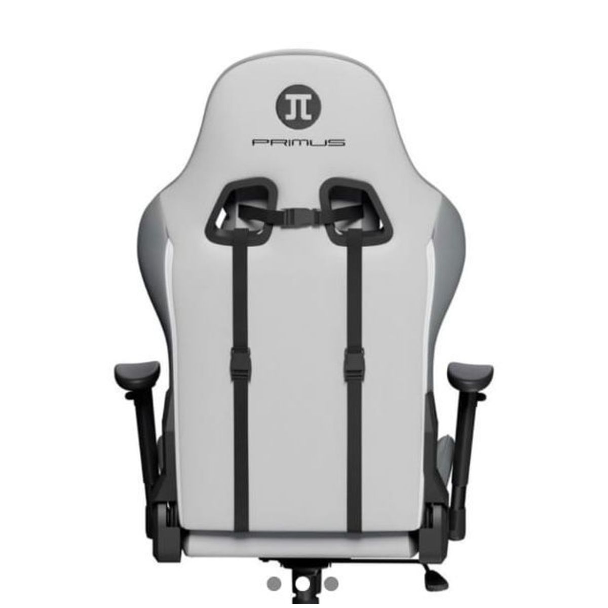 PRIMUS GAMING - Silla Gamer Primus Ergonómica Reclinable 135° Gris Claro con Cojines y Apoyabrazos 2D hasta 120 kg