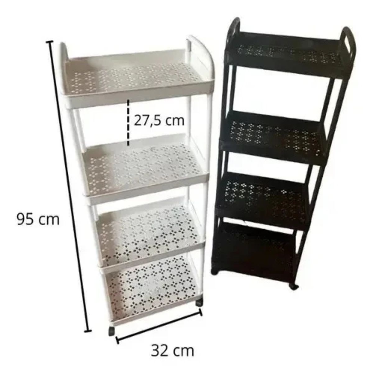 GENERICO - Carrito Organizador 4 Niveles Con Ruedas Multiuso Hogar