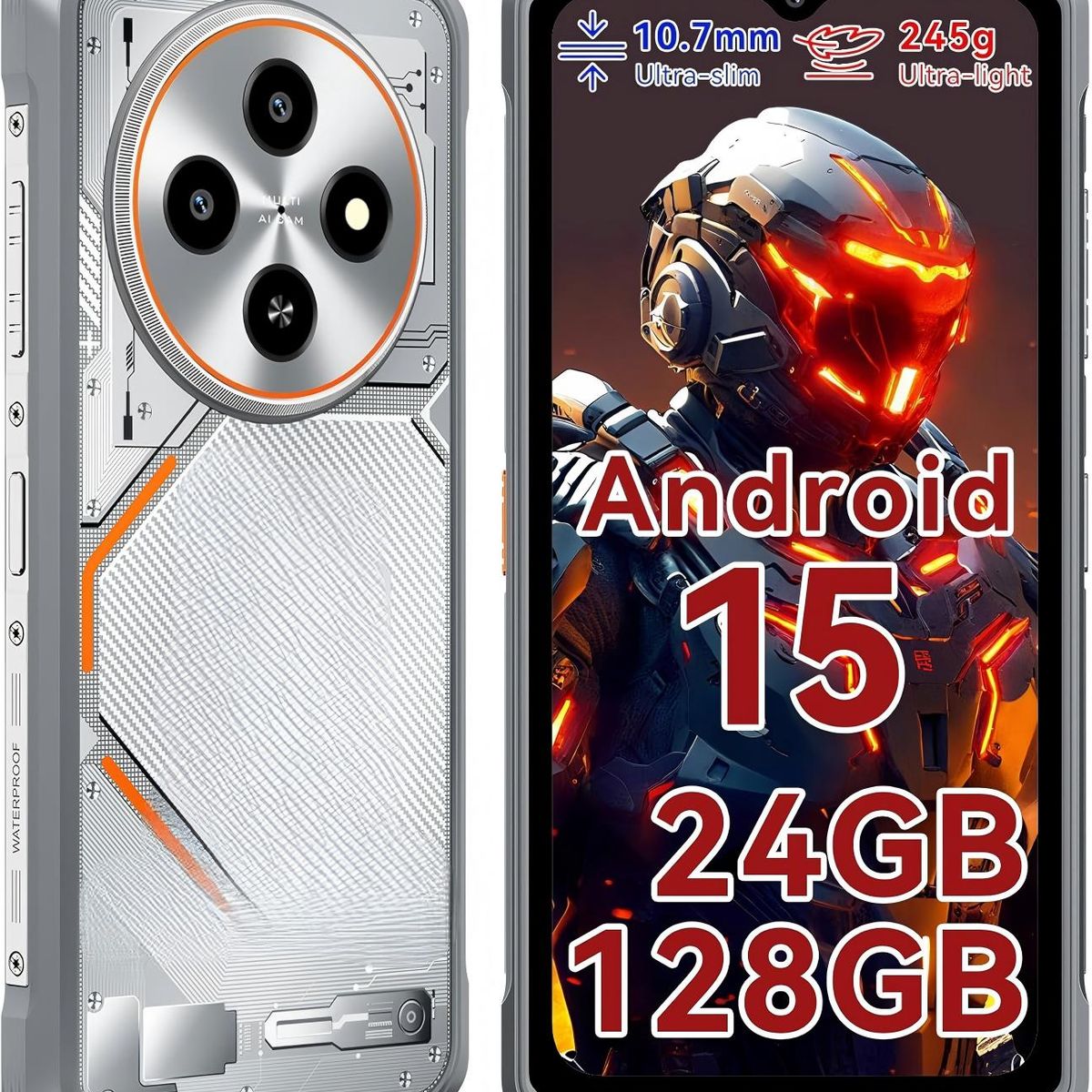 BLACKVIEW - Blackview FORT 2 Celular 24GB+128GB 5000mAh 16MP Android 15 Smartphone