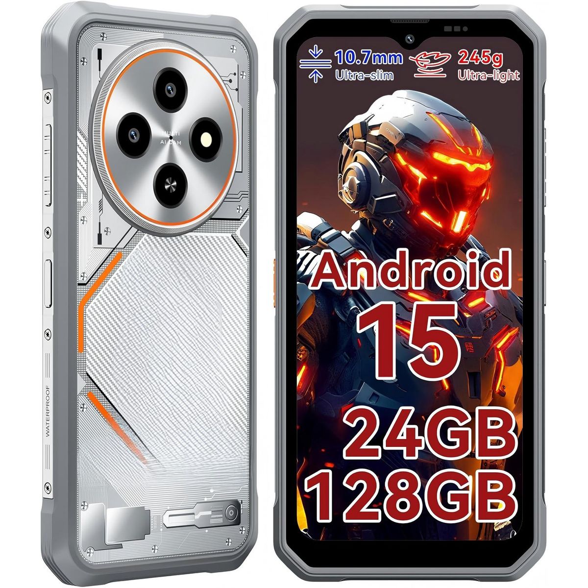 BLACKVIEW - Blackview FORT 2 Celular 24GB+128GB 5000mAh 16MP Android 15 Smartphone