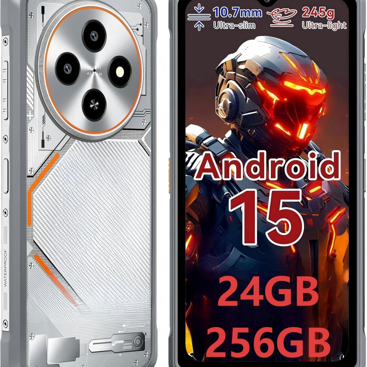 BLACKVIEW - Blackview FORT 2 Celular 24GB+256GB 5000mAh 16MP Android 15 Smartphone