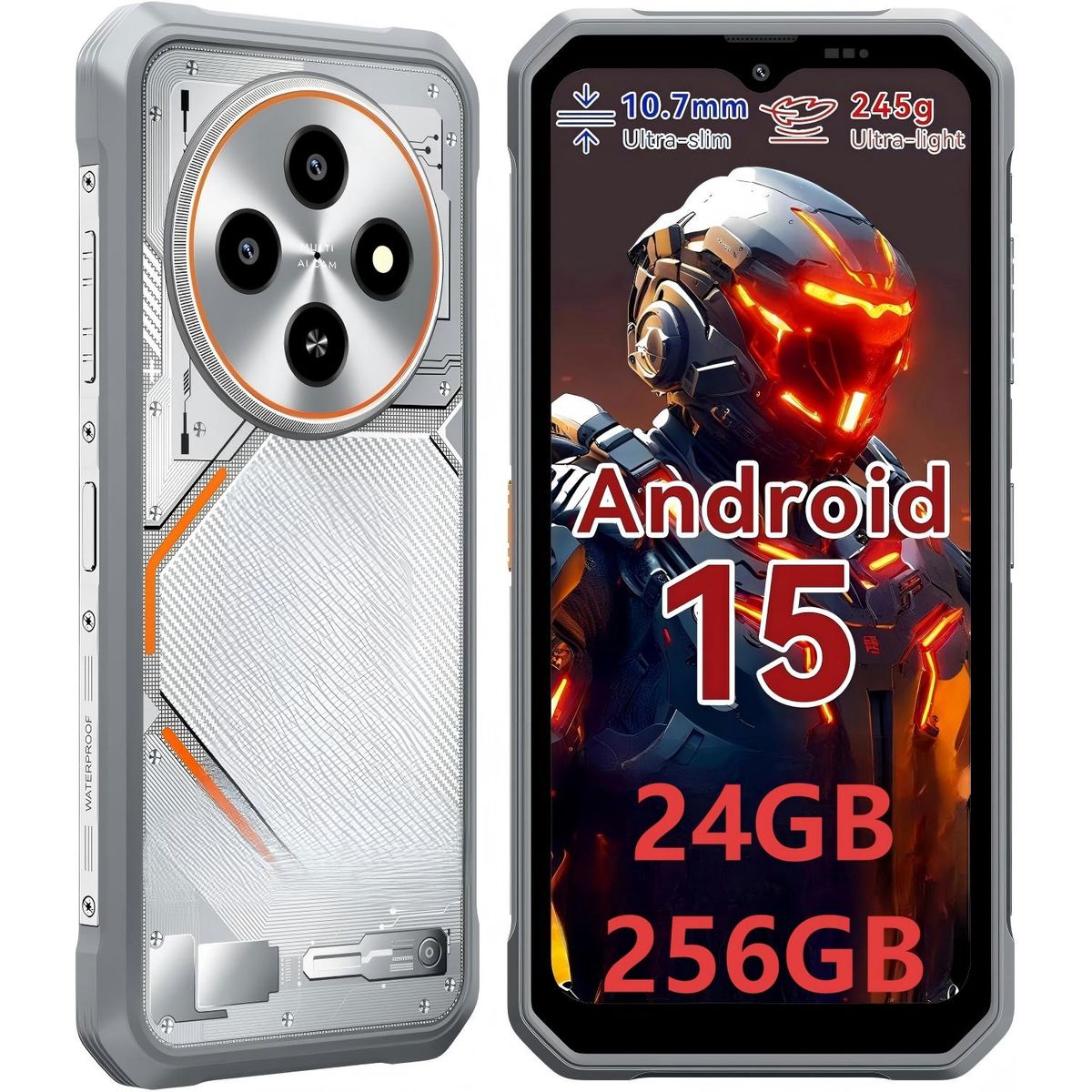 BLACKVIEW - Blackview FORT 2 Celular 24GB+256GB 5000mAh 16MP Android 15 Smartphone