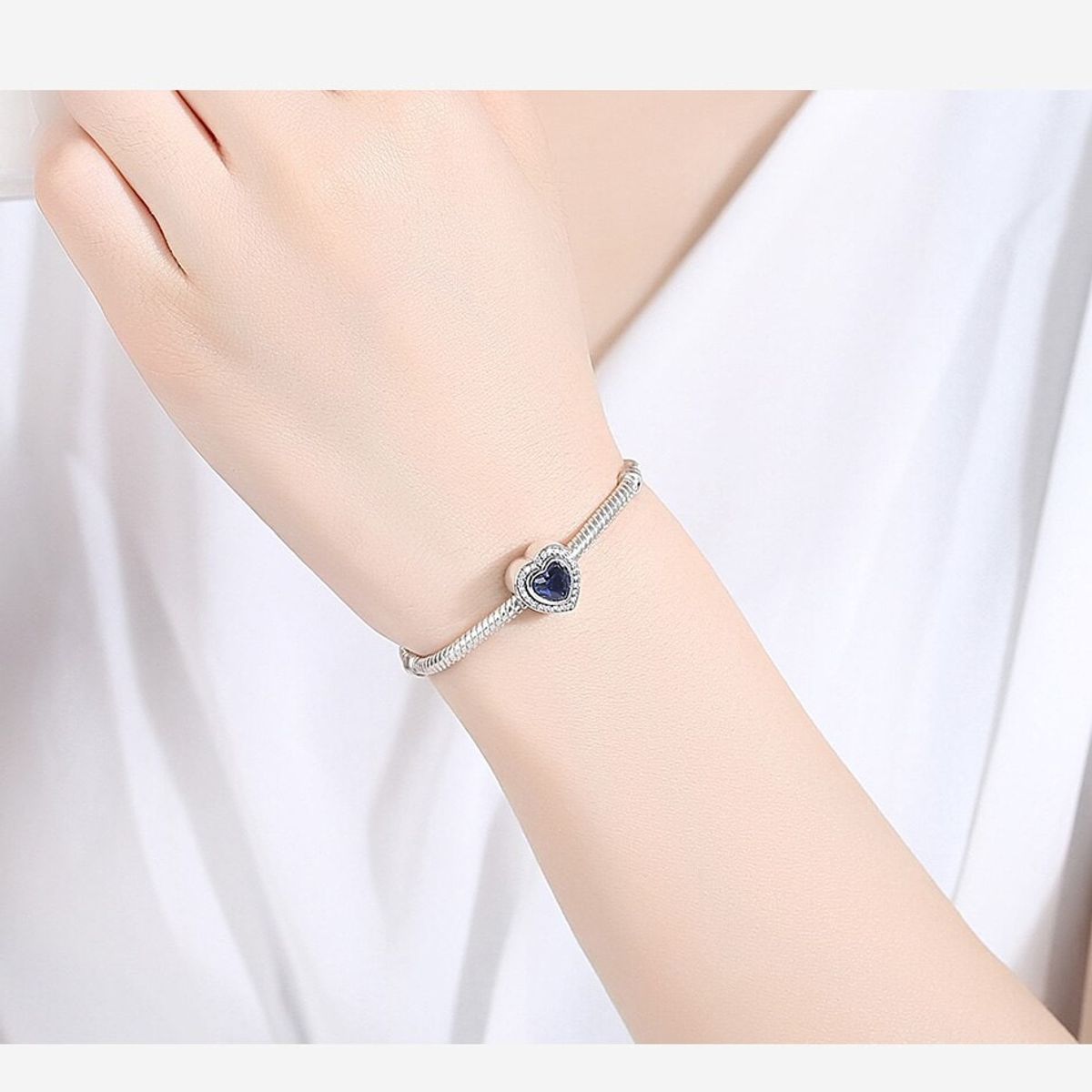 TODOJOYAS - Charm Dije Plata 925 Corazón del Océano