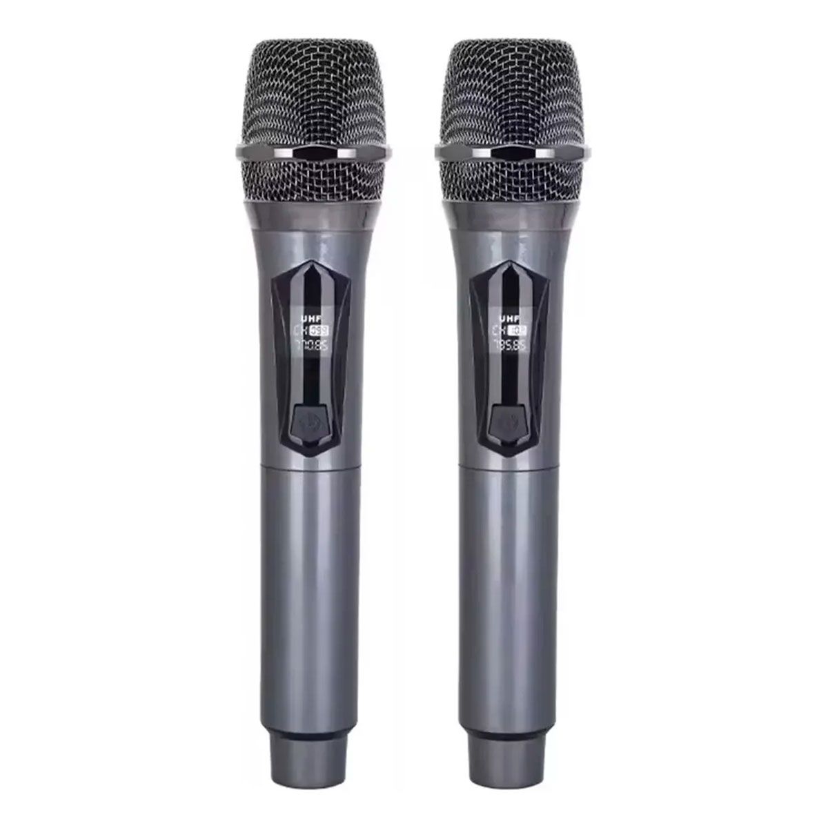 GENERICO - Micrófonos Inalámbricos Karaoke 2 Pcs Con Receptor 6.35mm Recargables Para Parlantes