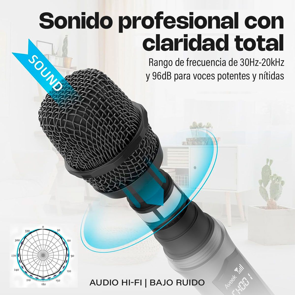 GENERICO - Micrófonos Inalámbricos Karaoke 2 Pcs Con Receptor 6.35mm Recargables Para Parlantes