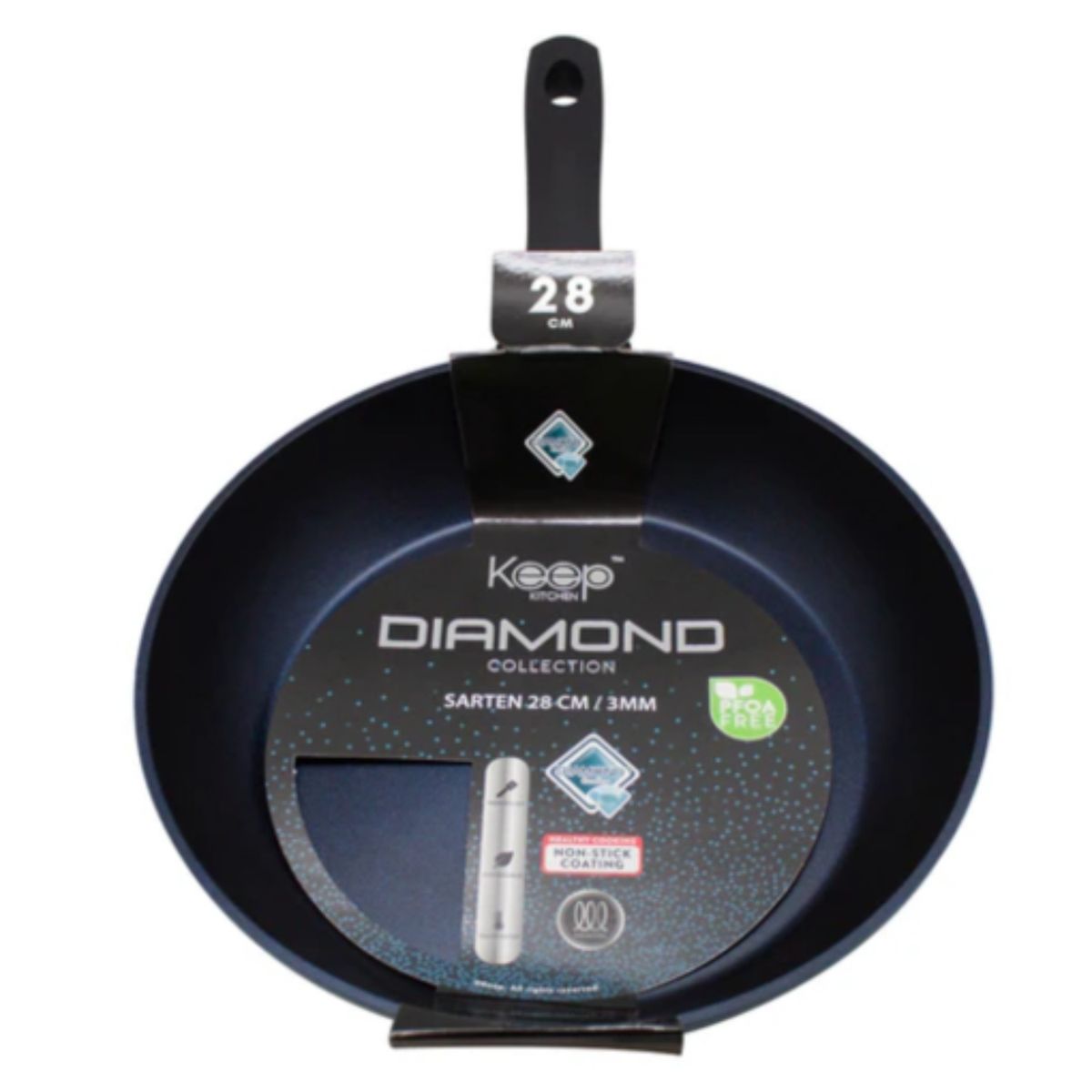 GENERICO - Sartén 28 CM Diamond Keep