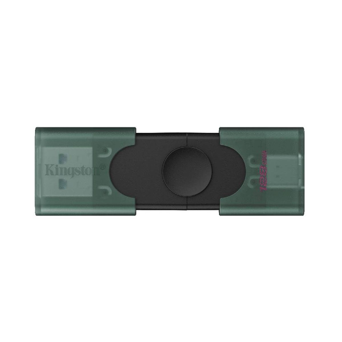 KINGSTON - Kingston Data Traveler Duo Pendrive, 128GB, DTDEG2, USB, Tipo-A y Tipo-C