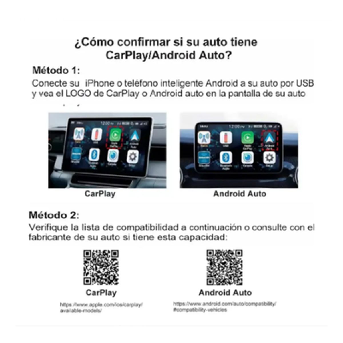 GENERICO - Adaptador Inalámbrico Carplay Y Android Auto Dual Usbtipo C