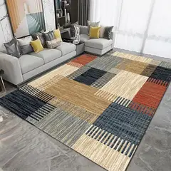GENERICO - ALFOMBRA PARA LIVING ANTIDESLIZANTE CON DISEÑOS TRIDIMENCIONALES
