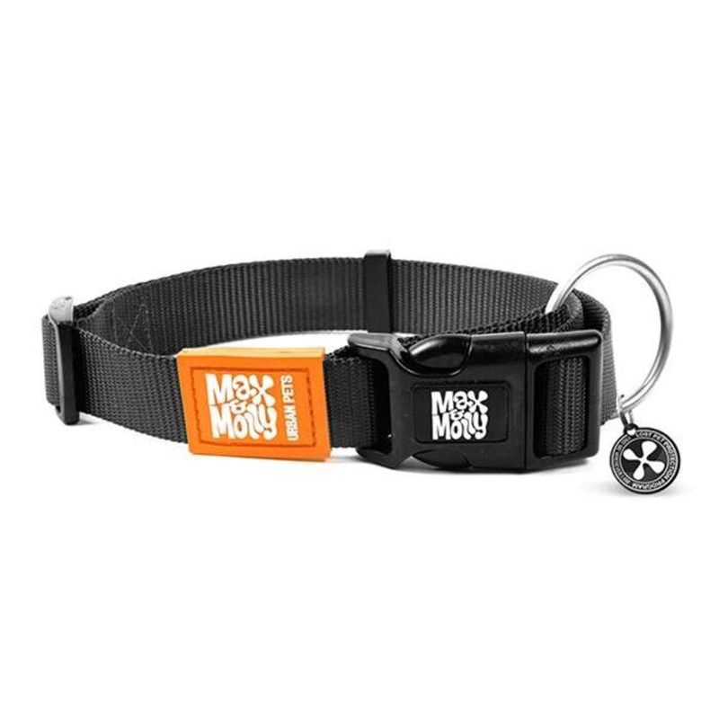 HUNDSHOP - Collar Pure Black Con Smart Id (L)