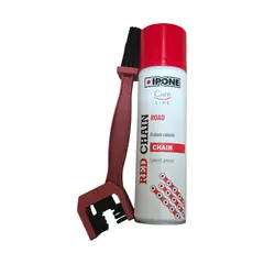 IPONE - Kit de lubricante de cadena + cepillo