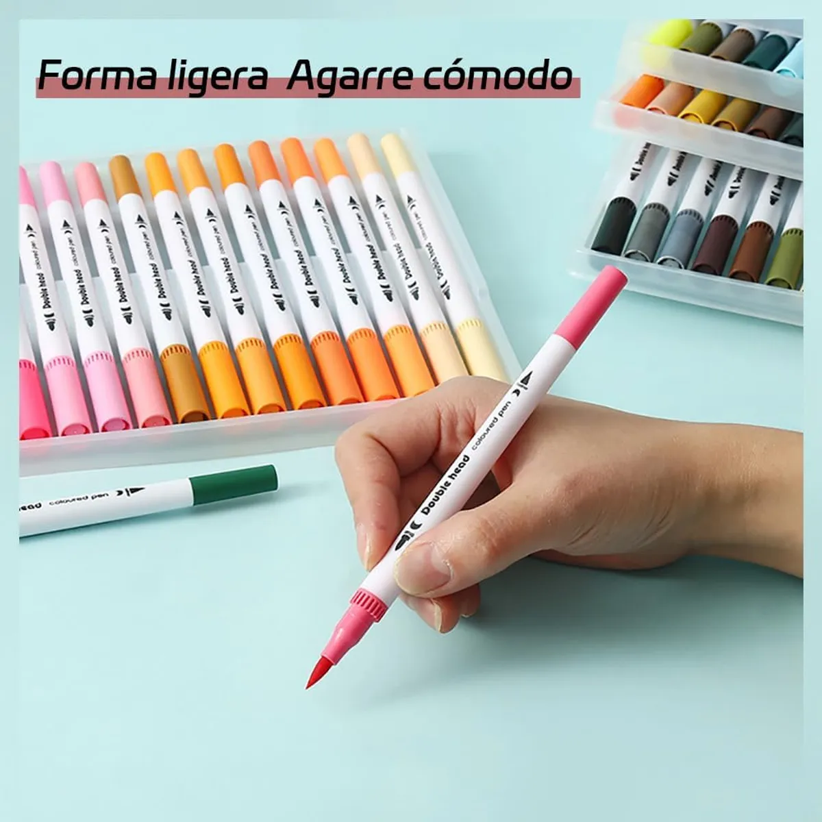 SANKARA - Set De Plumones 100 Marcadores Touch Plumones Doble Puntar
