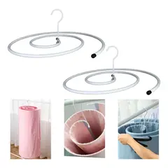 KUANGYE - Colgador Espiral Secar Sábanas Percha Ropa De Cama Pack 2uds