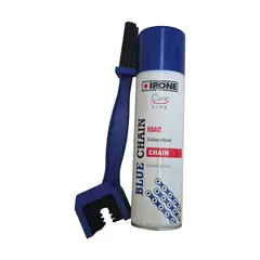 IPONE - Kit de lubricante de cadena + cepillo